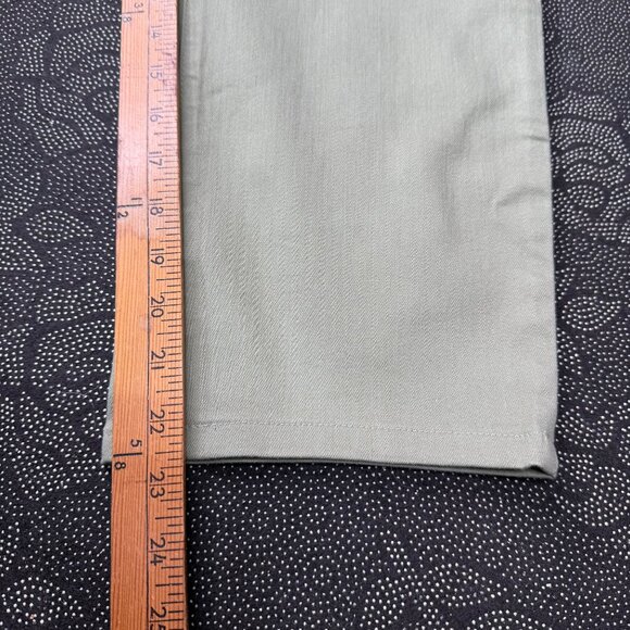 Talbots Slim Ankle Jean Curvy Olive Green Size 14P Women's Stretch Cotton Blend - Picture 9 of 11